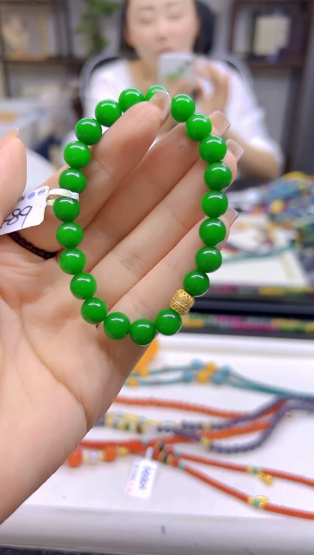 未镶嵌手链翡翠DIY款S489