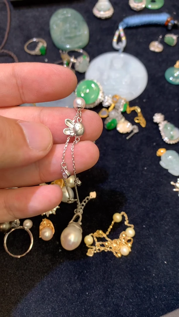 颈饰银S925镶嵌海水珍珠姿****运艾希商品不退不换