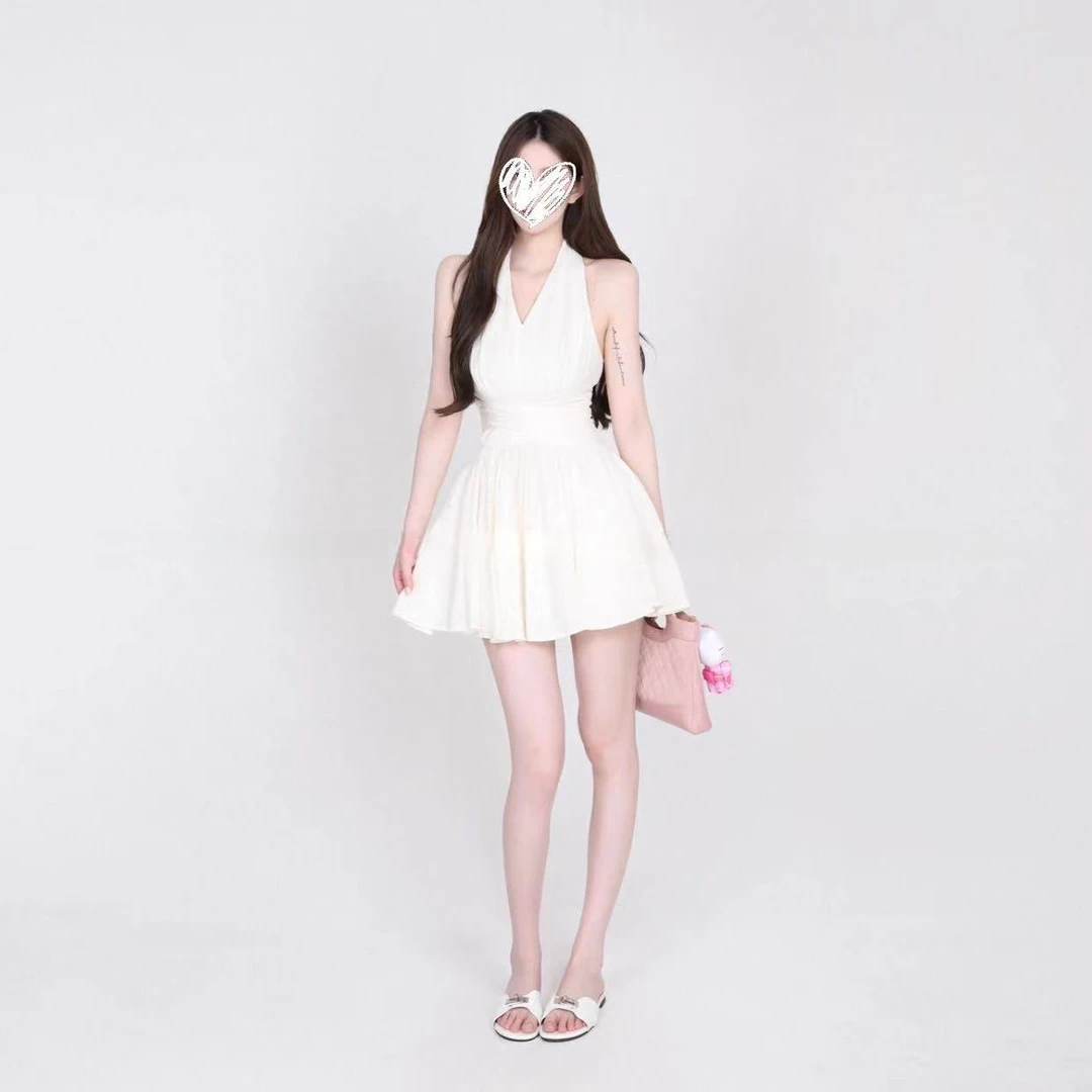 美神降临 法式设计感气质连衣裙长裙女夏季海边高级感裙子