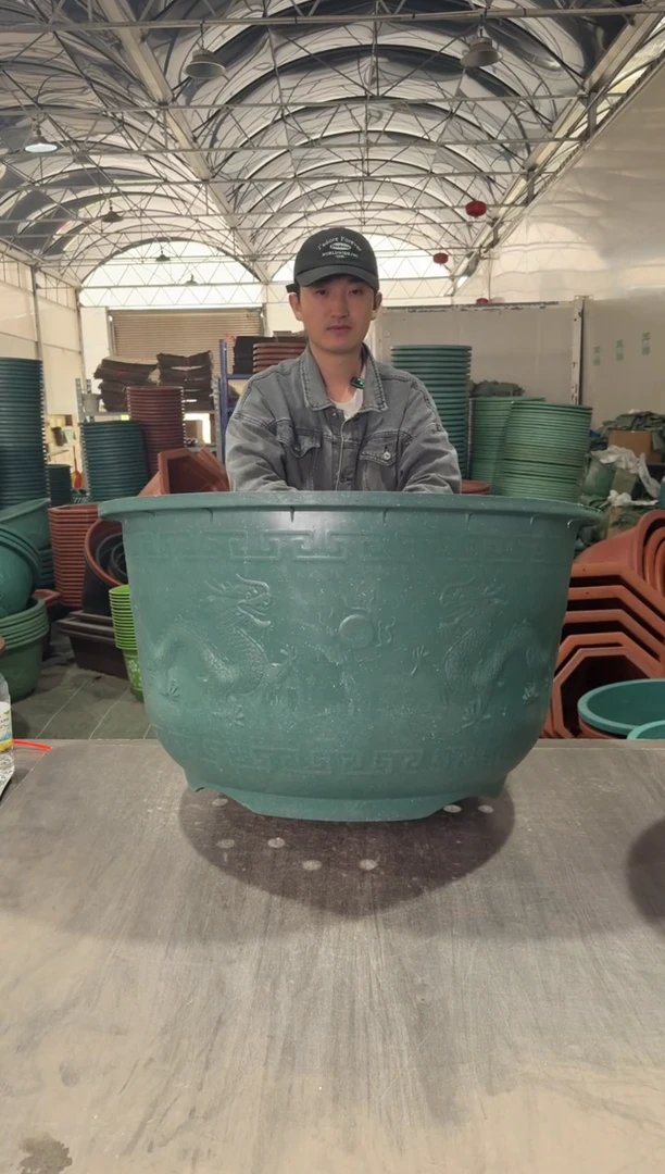 【闪购商品】复合80加厚龙盆6个 有孔，60红欧花无孔1