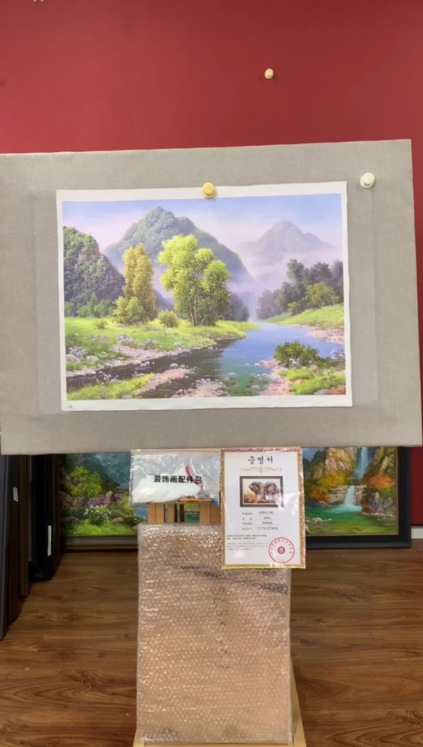 油画【43号】朝鲜原创手绘油画【功勋Ⅰ级画家丨孤品佳作】【顺丰包邮】