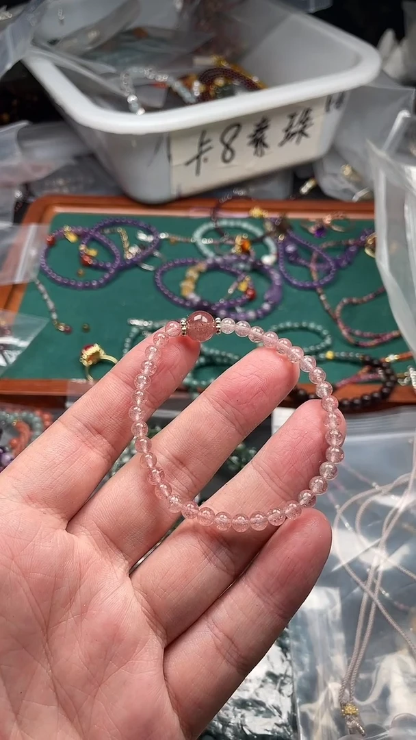 水晶手链未镶嵌多样性发货拍一发一