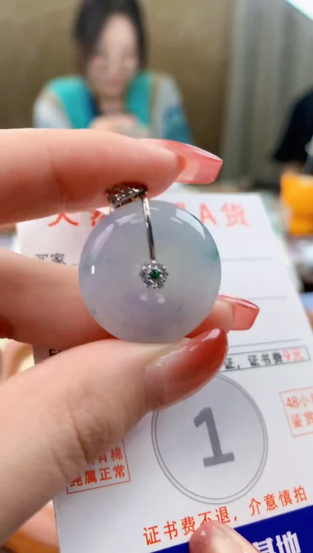 颈饰未镶嵌翡翠天然A货翡翠挂件