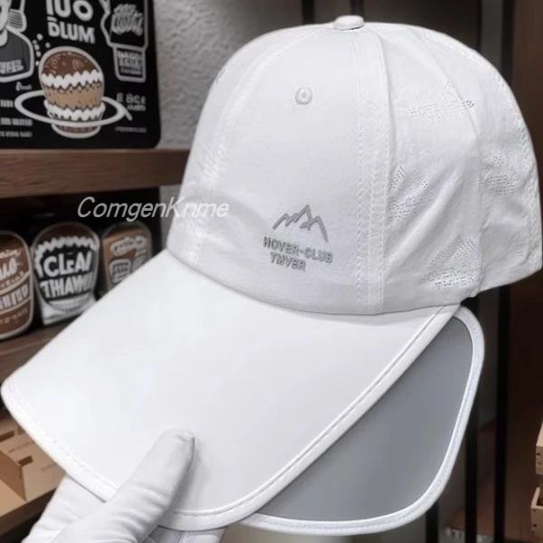 英国Cosp Kosp 白色速干太阳帽女款钓鱼遮阳帽骑行速干鸭舌帽休闲