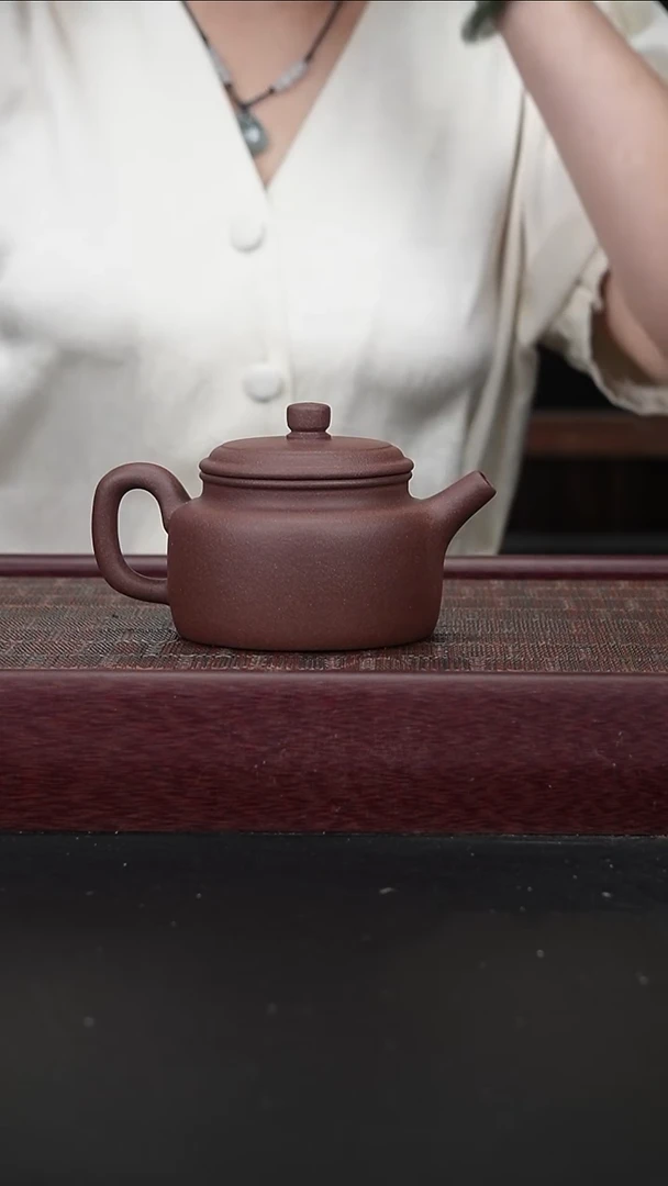 茶壶紫砂ld底槽青 德钟240CC