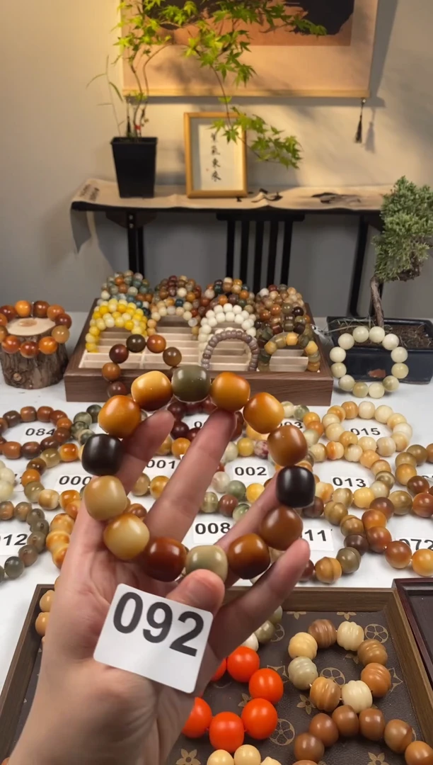 菩提根/象牙果吊坠干磨卡17+尺寸092