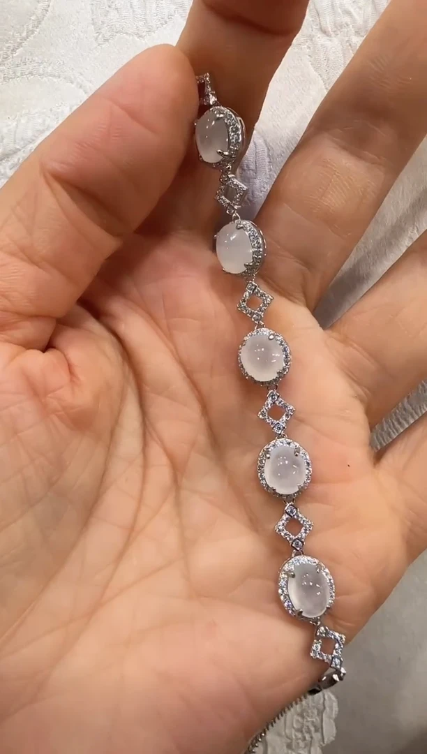 翡翠银S925镶嵌颈饰国风