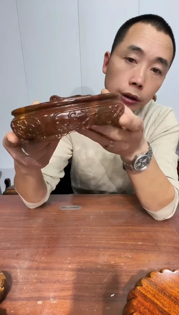 木老花圆形16.5*17.5*5花型