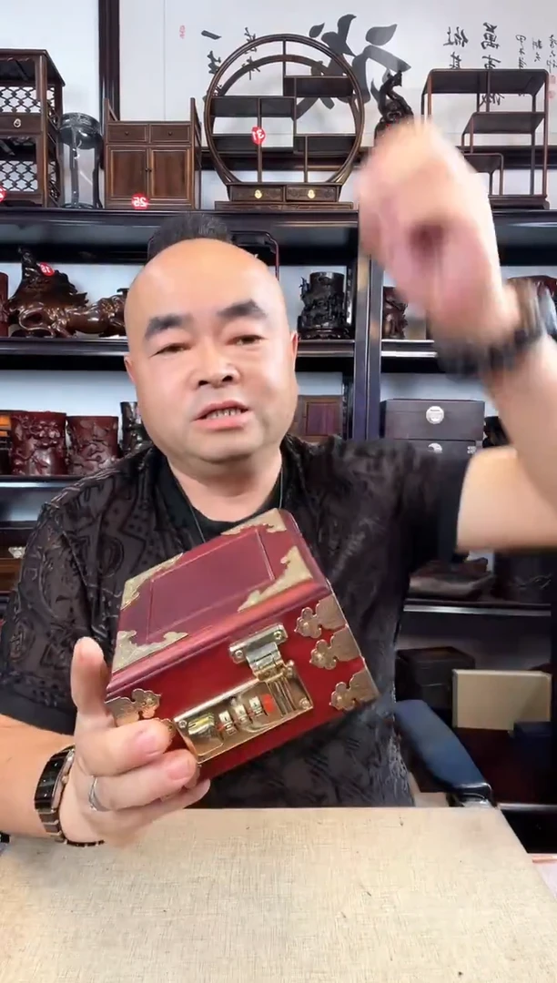 木正方盒老李红木工艺品