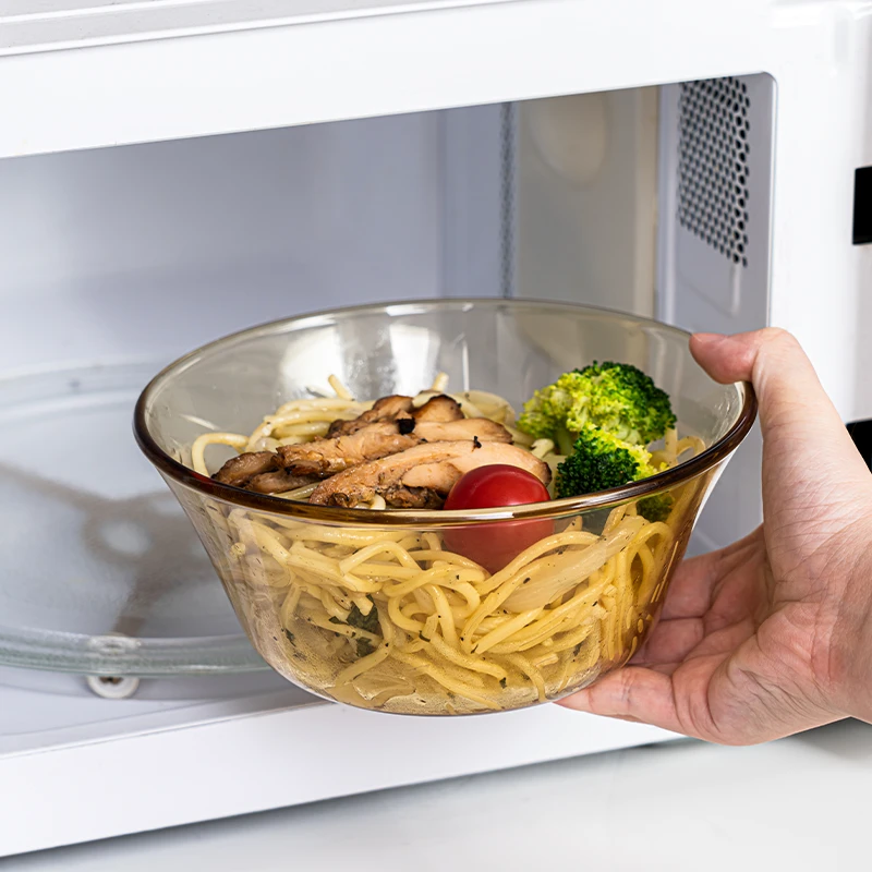 明尚德福利款面条碗高硼硅耐热玻璃家用大碗