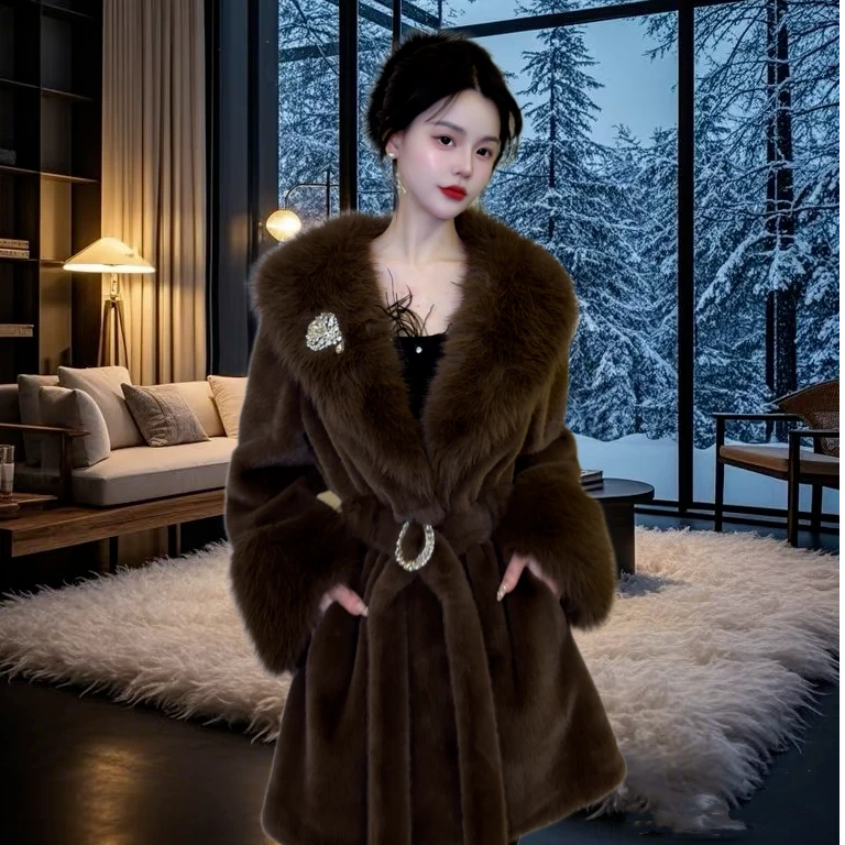 A84亚町家原创外套3053气质轻奢时尚设计师中长款冬季女士