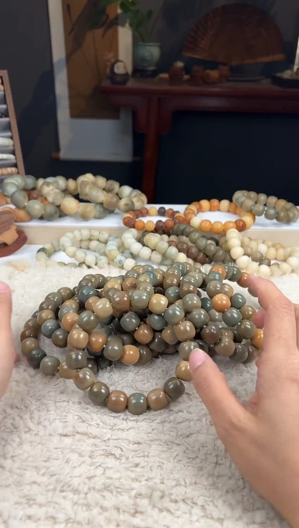 【闪购商品】菩提根/象牙果手串15有风化纹（379）