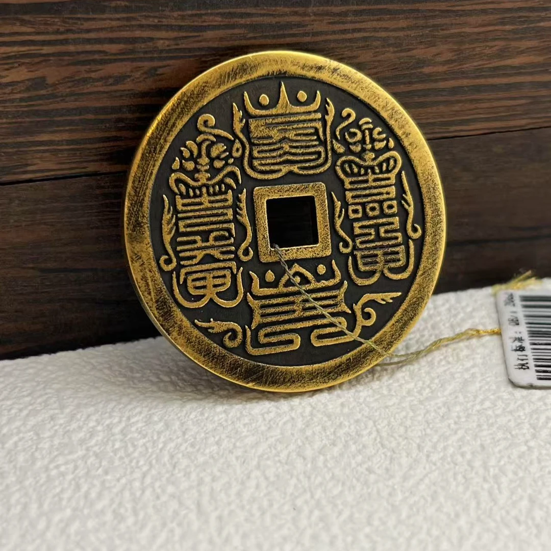 足金999 电黑古法紫薇讳实心金币