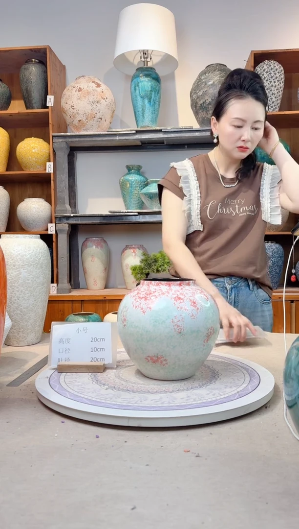瓶陶瓷花瓶  曼波 小号   正品
