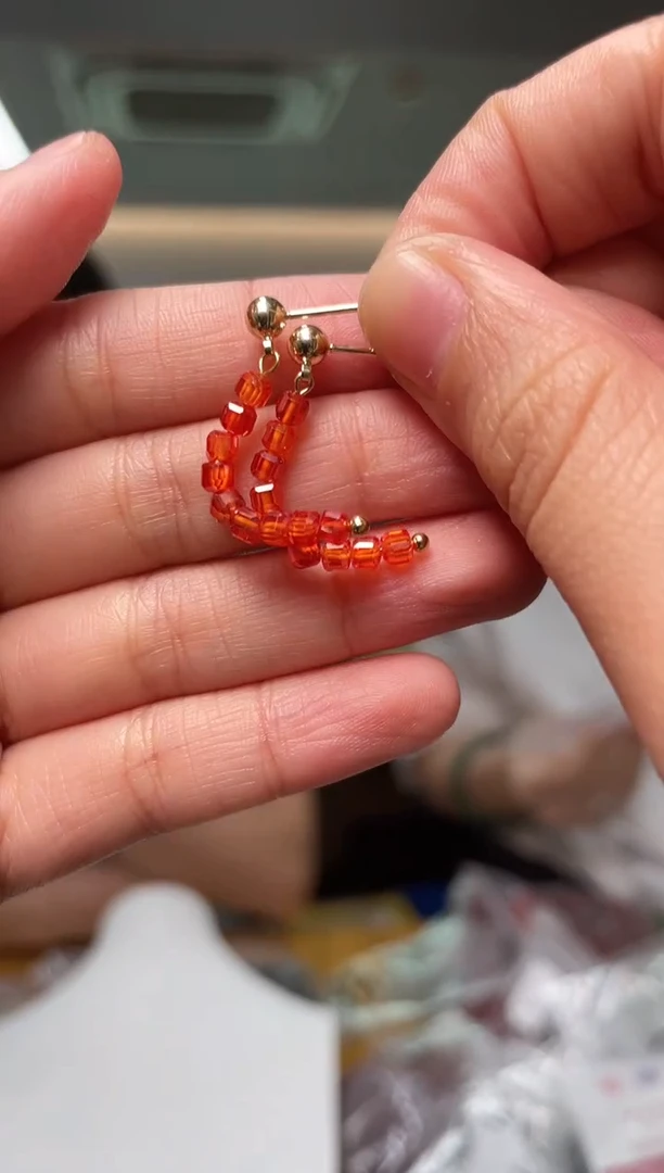 石榴石`银S925镶嵌（多样性单对发货）