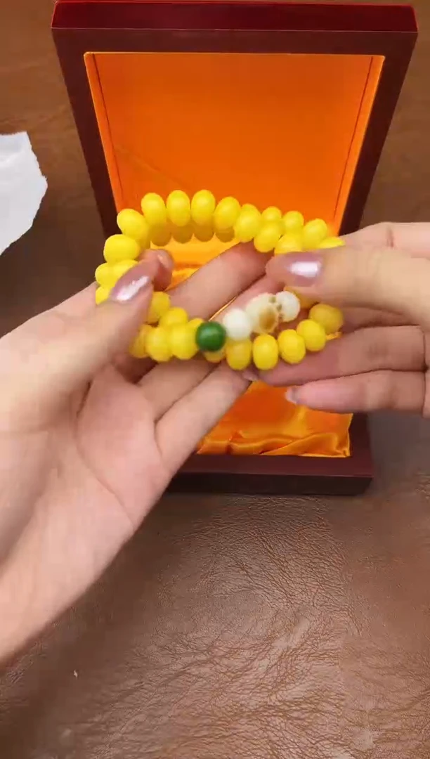 万家文玩阁黄玉菩提链接@@L007