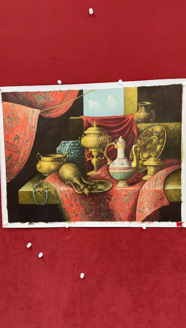 国画用****3杨风顺老师油画真品