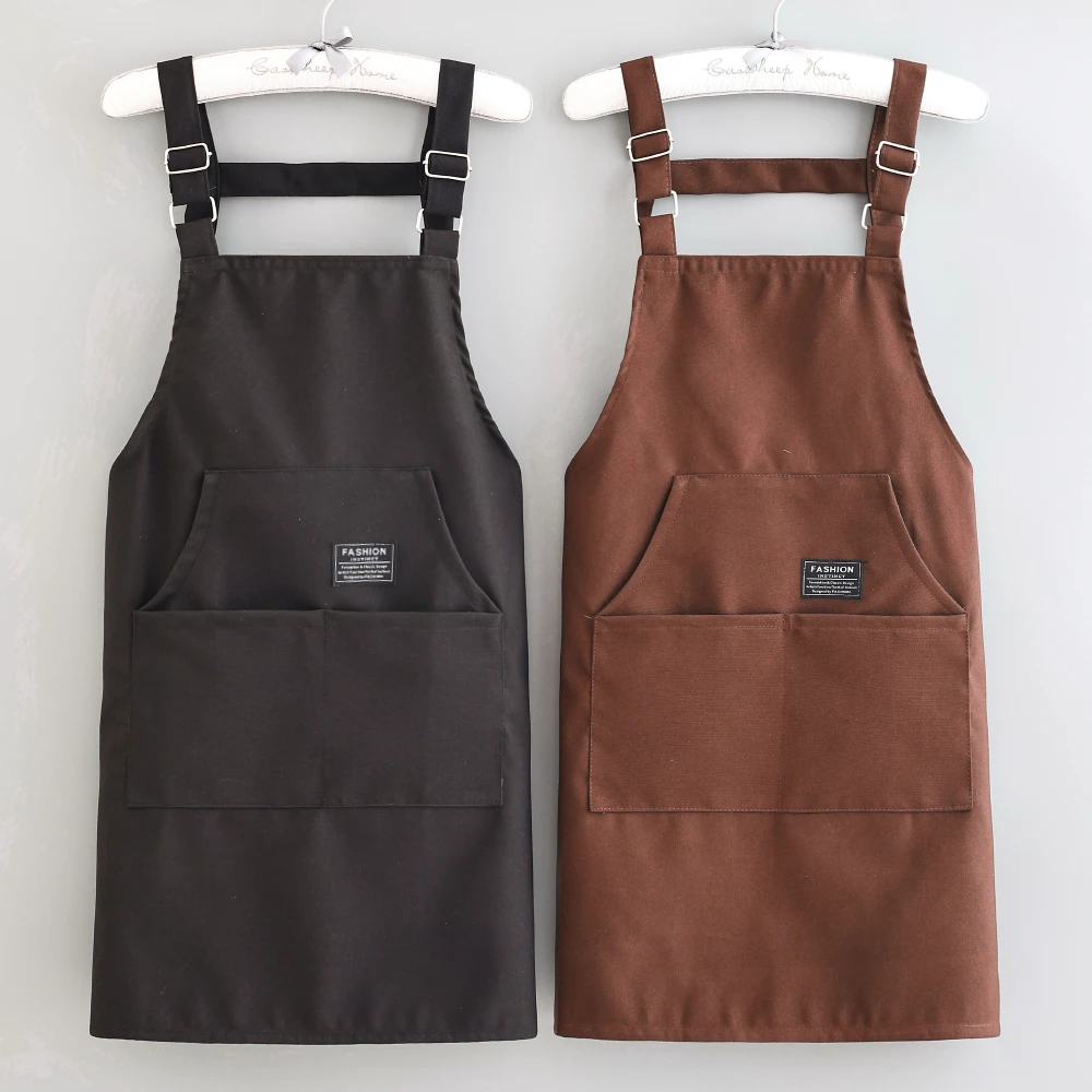 新款多口袋围裙适合年轻人上班穿的工作服可定制LOGO印字防污透气