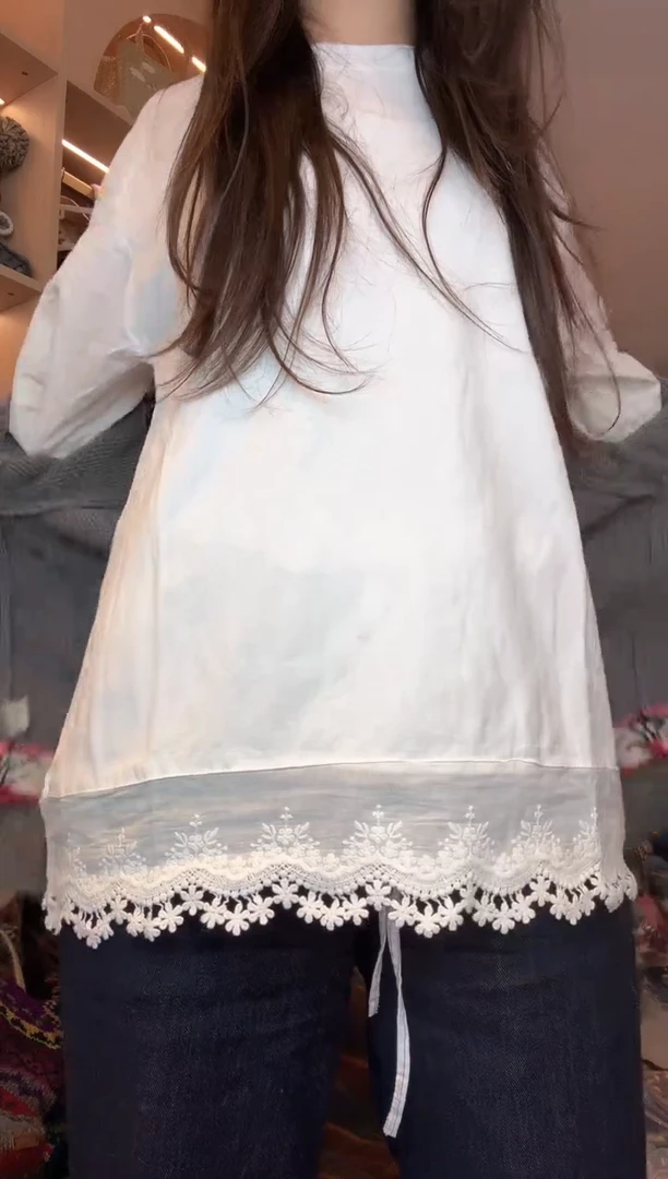 羊毛短款打底衫