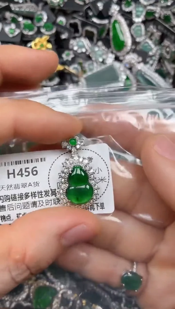 颈饰未镶嵌翡翠H456有瑕疵