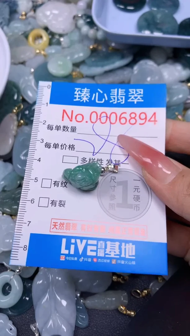 【闪购商品】翡翠颈饰未镶嵌含绳0006894
