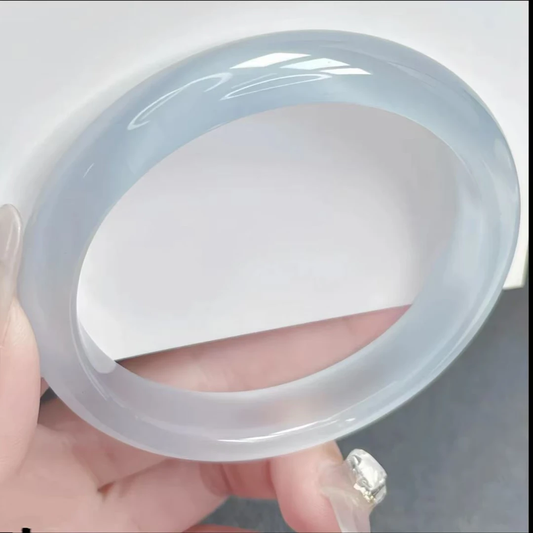 冰冰蓝百搭时尚经典女款手镯 57圈口