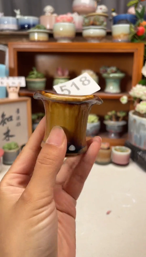 瓷片518知木小芳花盆