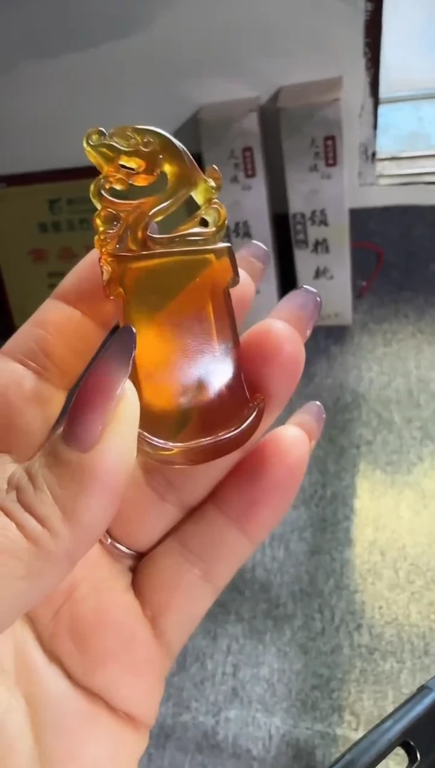 琥珀颈饰未镶嵌#68缅甸琥珀吊坠