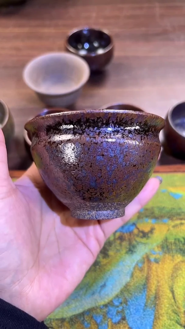 粗泥紫金色的主人杯