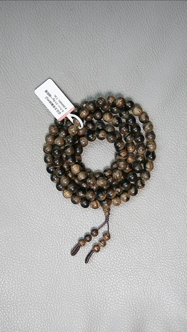 沉香手串0.7-24.8g正区文莱黑棋老料