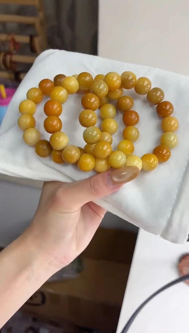 手串菩提根/象牙果沐m48爱马仕橘干磨苹果13*14mm手串随机