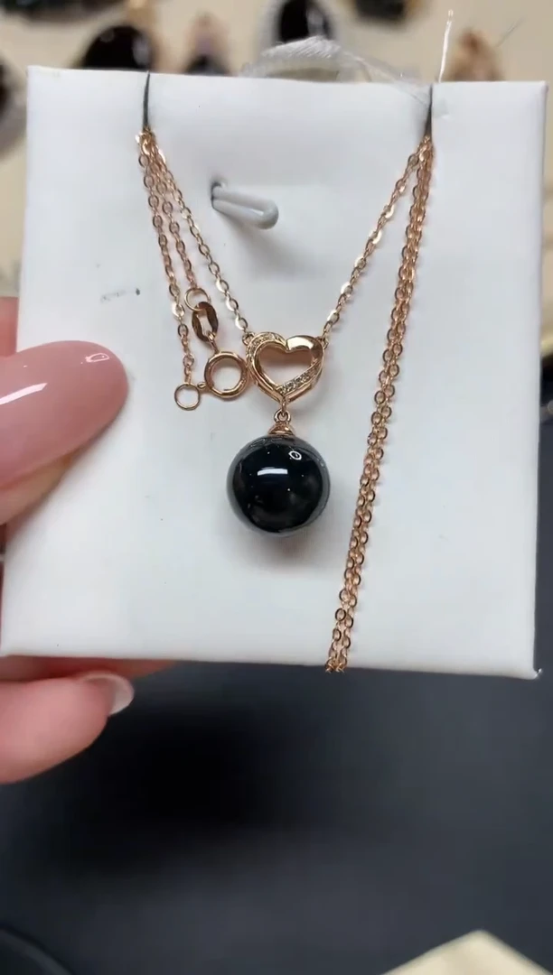 翡翠18K金镶嵌套链W411|1880