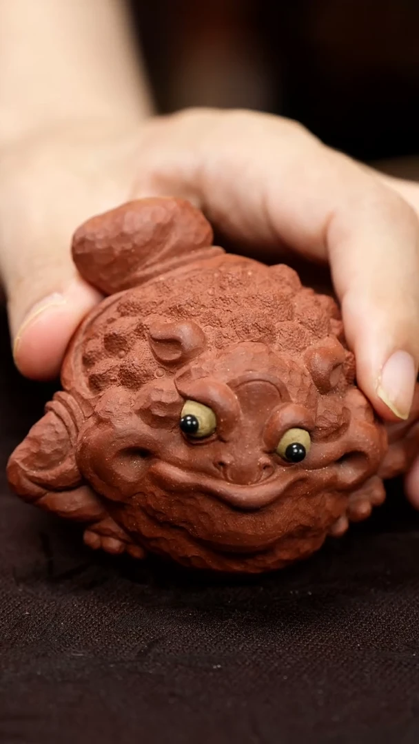 紫砂茶宠紫砂豆蟾