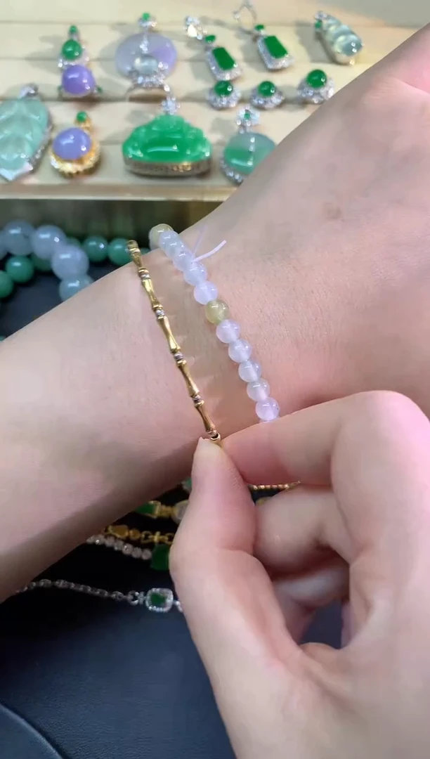 未镶嵌手串翡翠手串|300+25