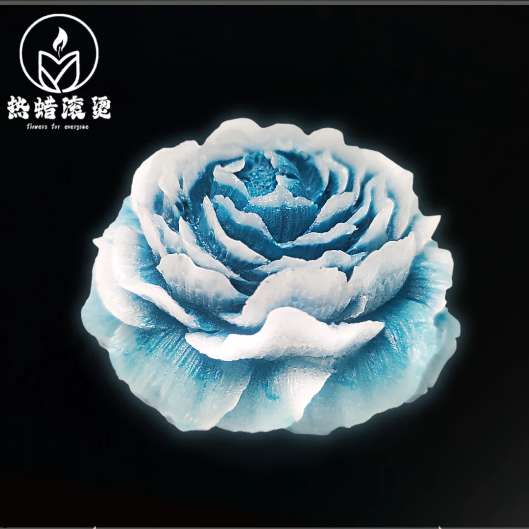 珠光牡丹香薰蜡烛摆件