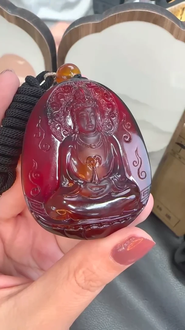 琥珀颈饰未镶嵌轻**翔JJD1217080多样性发一