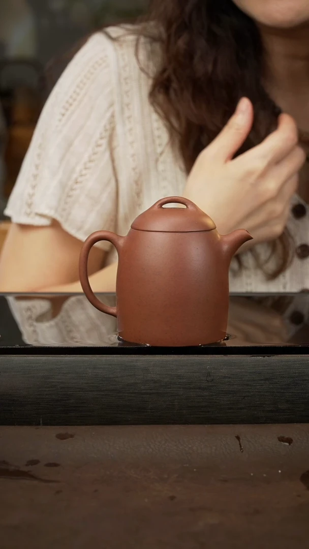 茶壶紫砂28 秦权 龙血砂 200cc