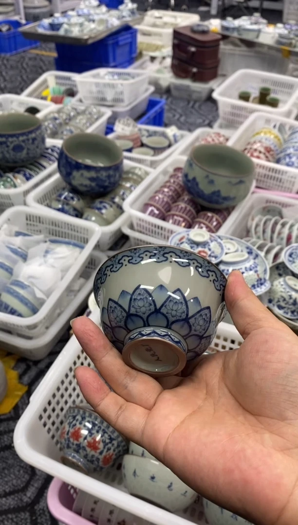 摆件陶景德陶瓷茶具容量约100
