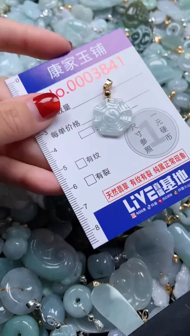 翡翠未镶嵌吊坠(不含链)3841