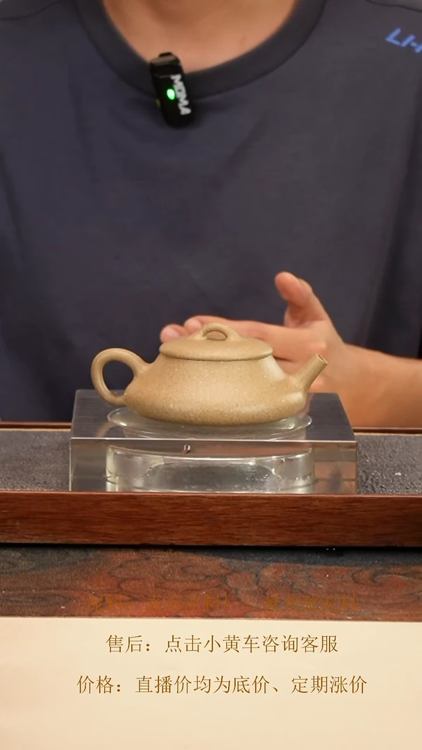 茶壶紫砂 大喜瓢 青降坡 138cc 钱币孔