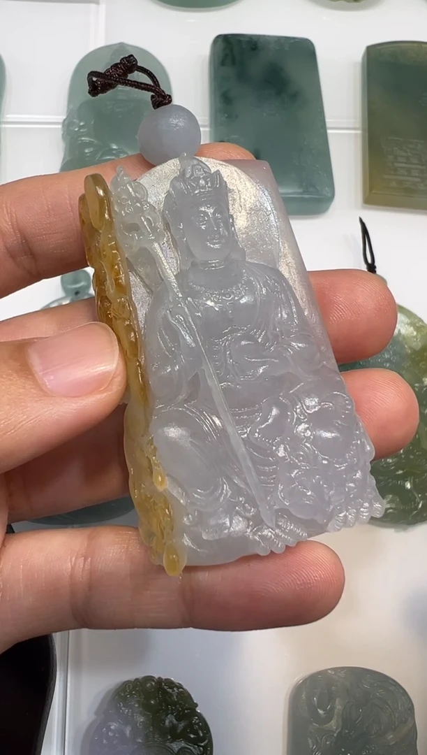 未镶嵌定制翡翠地藏