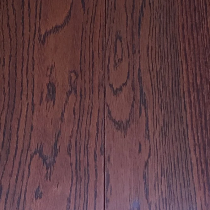 红橡多层实木地板/拉丝立体感强/UV漆处理环保/酒红色高贵典雅