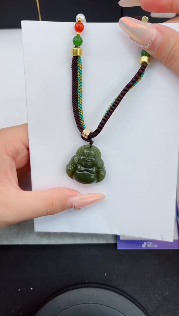 和田玉未镶嵌吊坠(赠链)5555嗨购微色差T