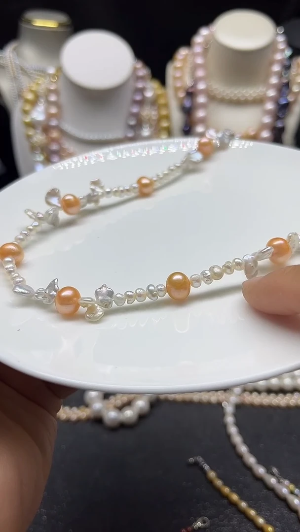 颈饰未镶嵌淡水珍珠多人