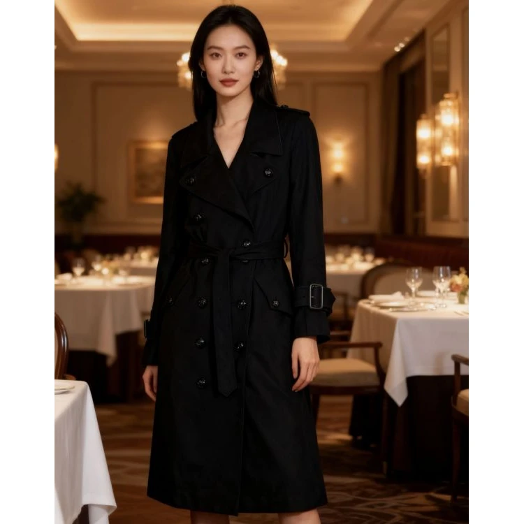 博柏利/大衣/95新/丝缎、羊毛、亮片/[251110zb0004]