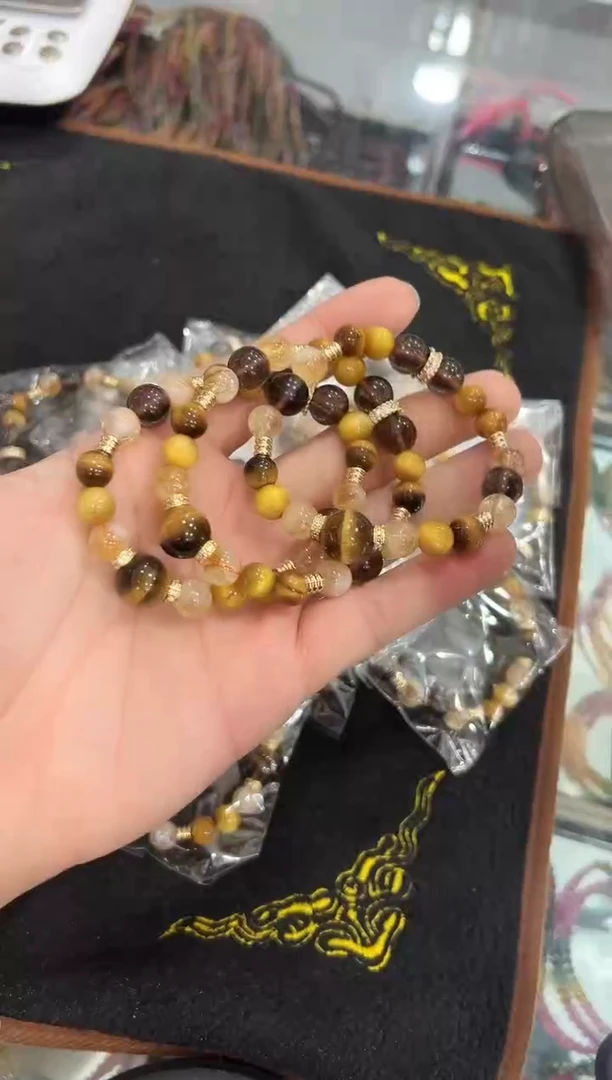 未镶嵌手串水晶金霸水晶设计款手串多样性发其一