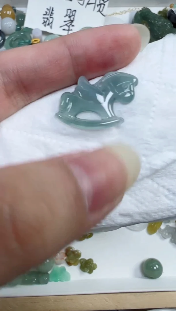 翡翠裸石110号链接，A货翡翠