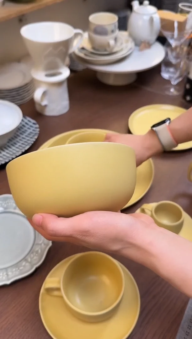 鸭黄系列-中号碗瑕疵款5.5英寸