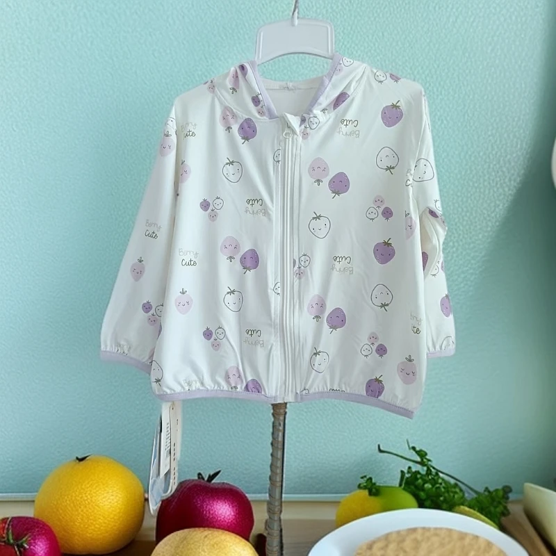 宝宝夏款冰丝印花防晒衣