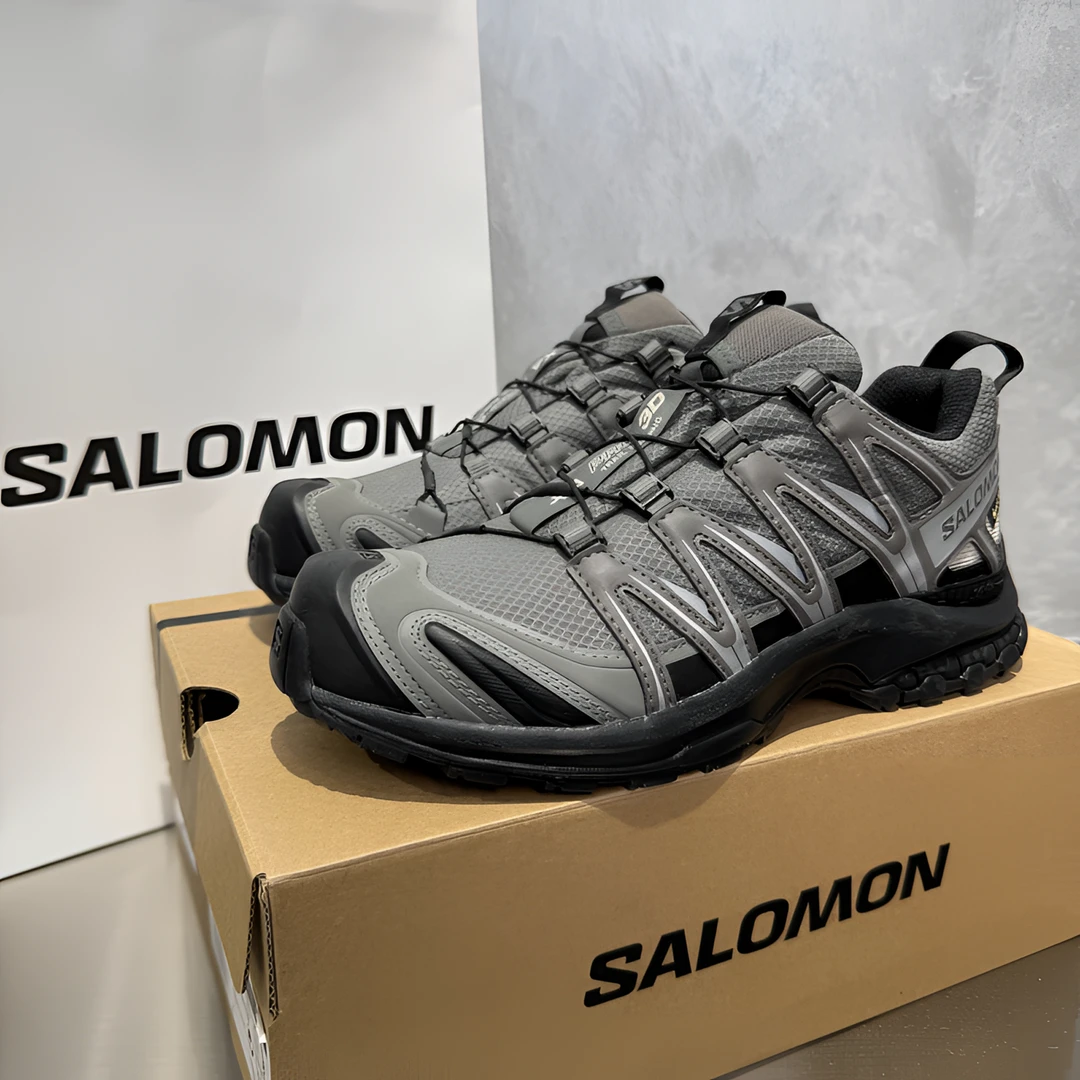 SALOMON萨洛蒙XA PRO 3D GTX灰黑色低帮户外运动跑步鞋L47587500